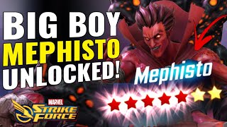 AVOID THESE DARK DIMENSION MISTAKES Best Teams to Unlock Big Boy Mephisto  Marvel Strike Force [upl. by Ardyce804]