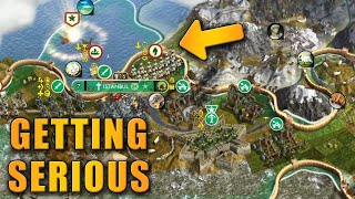 Ottomans are getting serious  Civ 5 China Ep6 [upl. by Ahsiener]