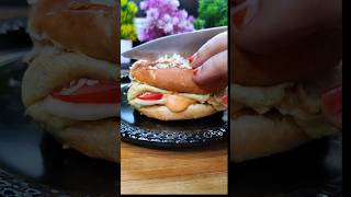 Subhaan Allah ❤ shortvideo food hadis breakfast burger omlet cooking ytshots pakeezakitchen [upl. by Urion]