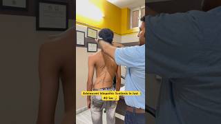 Adolescent idiopathic scoliosis in just 40 seconds by DrRavi scoliosis chiropractic backpain [upl. by Epilif]