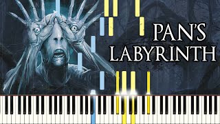 PIANO TUTORIAL Pans Labyrinth Lullaby Synthesia  Easy Piano Learning  Movie Soundtrack [upl. by Ducan]