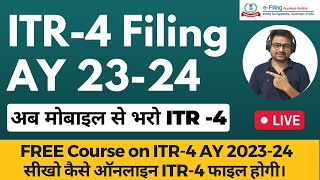 ITR 4 Filing Online 202324  How to File ITR 4 For AY 202324  Income Tax Return Filing ITR 4 [upl. by Leahcar]