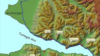 Bore Tide Overview Turnagain Arm Anchorage Alaska [upl. by Rhynd]