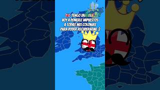 La independencia de Estados Unidos en 1776 🇺🇲⚔️🇬🇧 parati countryballs humor shorts [upl. by Atlas]