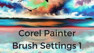 Corel Painter Tutorial 1  Brush Settings Part 1 [upl. by Ennirac622]