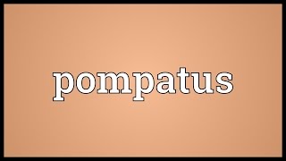 Pompatus Meaning [upl. by Anoved]