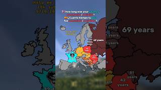 How long was your country communist geography europe map history war shorts ww2 fyp maps [upl. by Jeffie827]