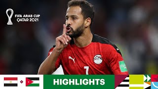 Egypt v Jordan  FIFA Arab Cup Qatar 2021  Match Highlights [upl. by Keri]