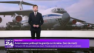 Rusia acuză Ucraina că a ucis 65 de prizonieri ucraineni Kievul spune că avionul transporta rachete [upl. by Alrad]