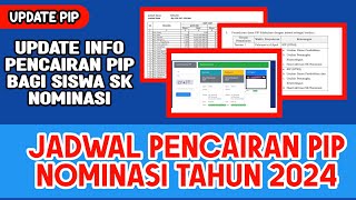 Info Terbaru ‼️ JADWAL PENCAIRAN PIP NOMINASI 2024 [upl. by Cyrano]