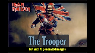 IRON MAIDEN  The Trooper video  but with AI generated images from the lyrics [upl. by Nebur511]