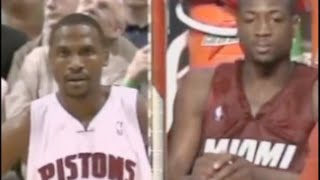 Lindsey Hunter Defense on Dwyane Wade  2006 NBA ECF [upl. by Marjorie]