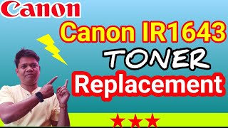 Canon ir1643 Toner replacement printer refill Imagerunnercanon [upl. by Ahsak852]