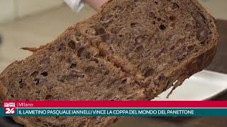 Milano  Il lametino Pasquale Iannelli vince la Coppa del Mondo del Panettone [upl. by Enimasaj]