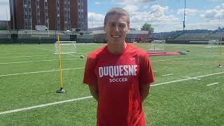 Duquesne M Soccer DMID Ashton Jell 82124 [upl. by Alemaj]