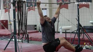 Gymnastics Training for throwing events with Gavin Beverage [upl. by Dickey963]