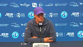 Iga Swiatek Third Round Press Conference  Cincinnati Open 2024 igaswiatek [upl. by Swec]