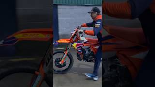 Andreas Lettenbichler with Mani’s KTM 300 EXC SuperEnduro UK 2024 ktm300 superenduro enduro 2tak [upl. by Acirtal]