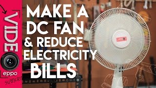 DIY homemade DC fan to reduce your electricity bill [upl. by Jammin]