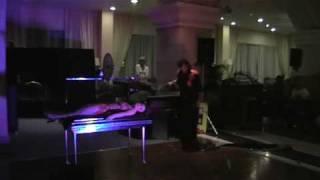 Chandris hotel Corfu  Greece Magicians trick night show [upl. by Eidnew]