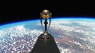 ICC Mens Cricket World Cup Trophy Tour 2023 launches into space 🚀 [upl. by Valente]