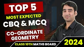 Most Expected Case Based MCQs of Coordinate Geometry  Board Exam  Class 10th [upl. by Regen84]