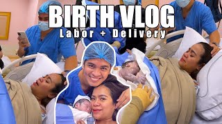 BIRTH VLOG  Labor and Delivery  OUR THIRD BABY [upl. by Carlen]