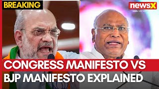 Maharashtra Assembly Polls  Congress Manifesto Vs BJP Manifesto Explained  NewsX [upl. by Arykat713]