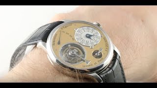 FP Journe Tourbillon Remontoir Gen 1 Series 4 Luxury Watch [upl. by Tessie999]