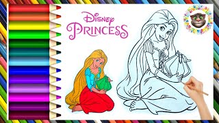 quotDisney Princessquot colouring and drawing  Drawing for kids kidsart kidsactivities kidsdrawing [upl. by Shanley]