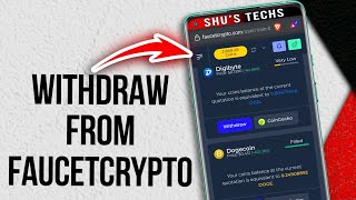 How To Withdraw From Faucet Crypto Step by Step [upl. by Ocimad]