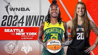 Seattle Storm vs New York Liberty  WNBA 2024 Live Score Update [upl. by Priest]