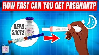 How fast can you get pregnant after depo shot [upl. by Niatirb]