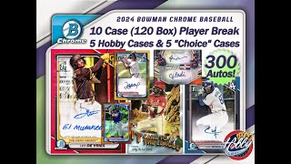 2024 BOWMAN CHROME 10 Case 120 Box Player Break 5 eBay 093024 [upl. by Yrahk]