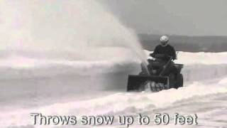 ATV Snow Thrower in action [upl. by Annawal675]