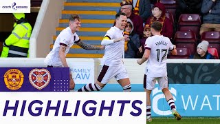 Motherwell 12 Heart of Midlothian  Shankland Double Secures Hearts Win  cinch Premiership [upl. by Aicinat]