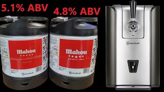 Philips PerfectDraft Pro Mahou Pilsner 6L Keg 51  ABV amp 48 ABV How Different beer [upl. by Atselec]