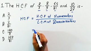 LCM and HCF of Fraction in Hindi [upl. by Analrahc]