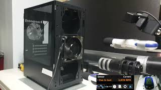 Alphacool Apex Stealth Metal Fan and Noctua NF A12X25 PWM Noise comparison [upl. by Dorita]