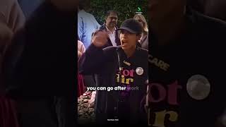 Listen up yall Rosario Dawson is SPEAKING 🗣️ vote politics shorts [upl. by Adalai389]