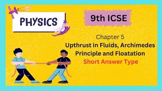 9th ICSE physics solution 9th ICSE physics chapter 5 solution [upl. by Ennavoj]