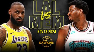 Los Angeles Lakers vs Memphis Grizzlies Full Game Highlights  Nov 13 2024  FreeDawkins [upl. by Violeta]