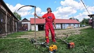 STIHL vs STIGA  Mały test kos spalinowych  Stosunek jakości do ceny  Sołtys testuje [upl. by Woodall]