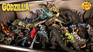 New 110 Godzilla Toys Huge Shelf Godzilla Vs Kong Toys Unboxing [upl. by Sanderson208]