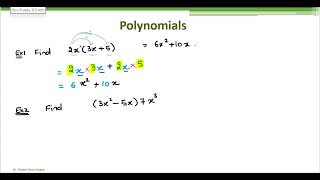 Multiplication of Polynomials [upl. by Evangelia]