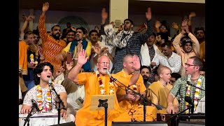 HH BB Govinda Swami swept every one away with ecstatic wave of kirtan [upl. by Yelnik]