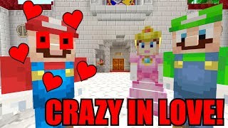 MAD MARIO IS CRAZY WITH LOVE DANGER  Super Mario Series  Minecraft 260 [upl. by Adnuahsal]