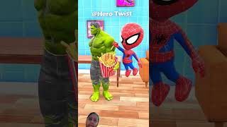 Lil spidey to eat more french fries 🤣🤣 viral funny trending spiderman gta5 Herotwistofficial [upl. by Faires]