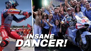 FUNNY Marc Marquez Celebrated His Double Podium in CatalanGP Race MotoGP Catalunya 2024 [upl. by Orlanta]