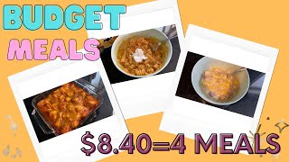 Budget Meals  Eating from the Pantry  4 Meals8 [upl. by Retsae]